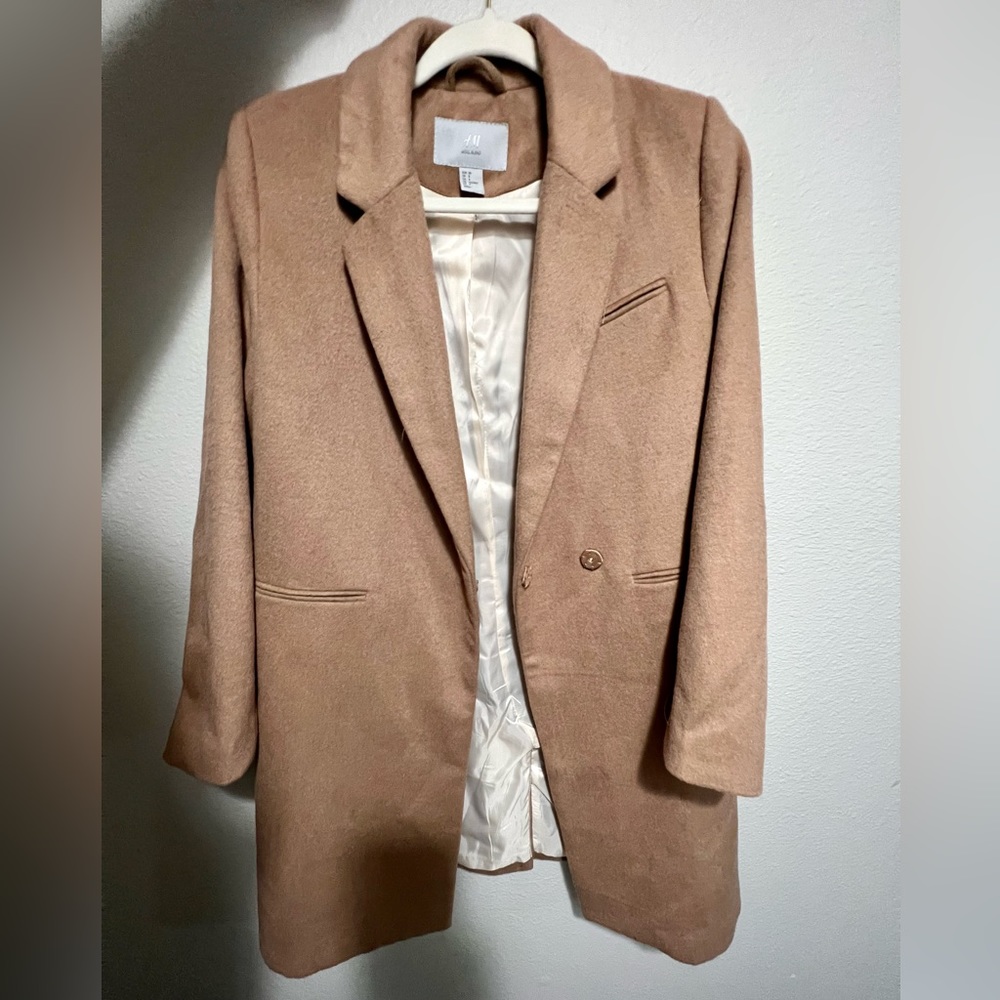 camel color pea coat
